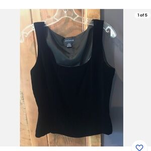Ann Taylor sleeveless velvet top sz 6